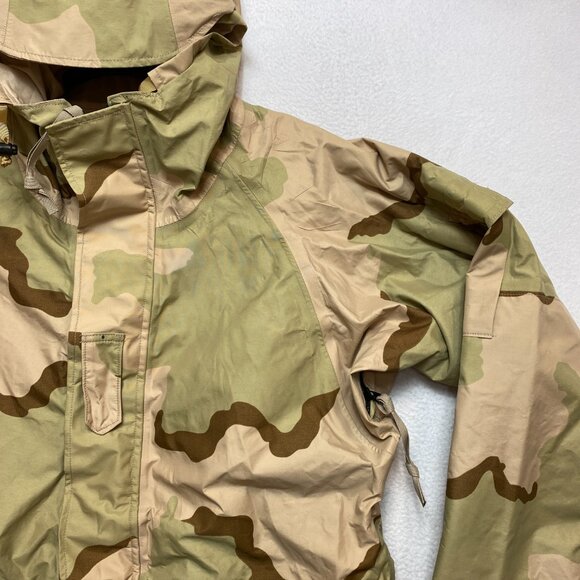 Military ECWCS Parka Jacket Mens M Long Desert Camo Gore-Tex Cold Weather USA - Picture 2 of 14